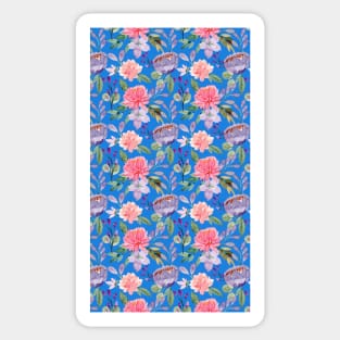 Repeated Watercolor Flower Pattern Sticker